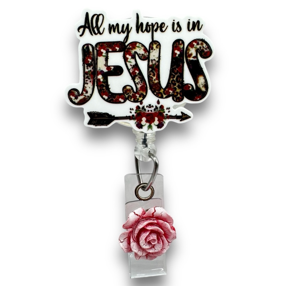 Bible Verse Christian Quote Nurse Retractable Badge Holder Christmas Gift c2